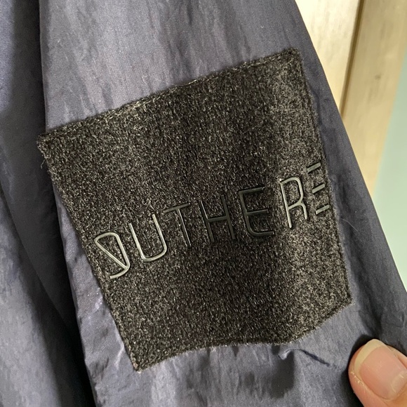 OUTHERE UTILITY WINDBREAKER W/HIDDEN HOOD Navy Italy Men’s Sz Medium - Picture 3 of 16